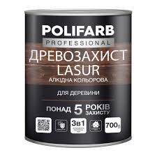 Алкідний кольоровий лак древозахист LASUR