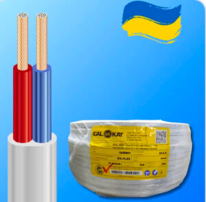 Кабель ВВГнг 2*1.5 білий GalKat Україна